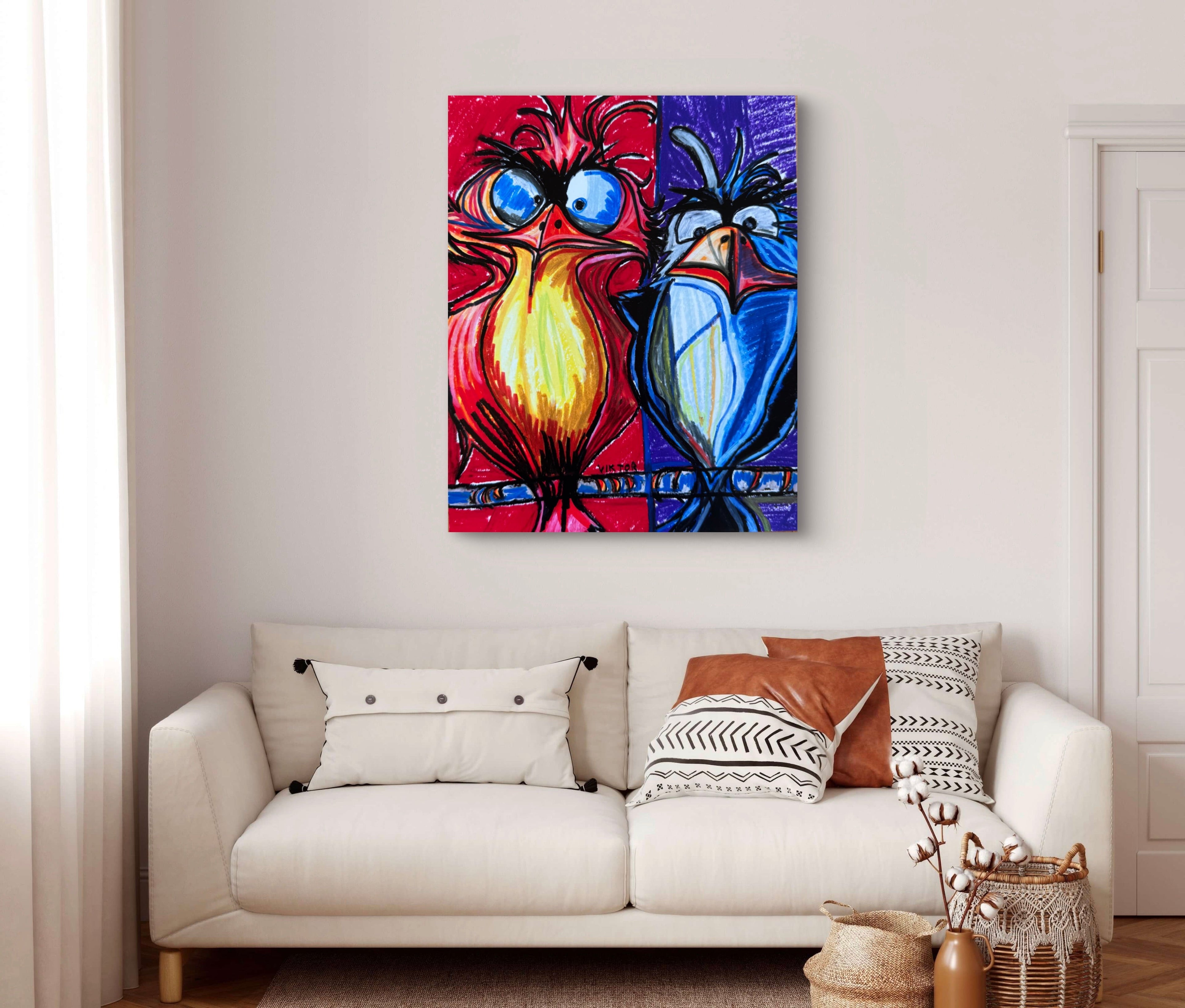 Funny Birds - Art Prints Vichy's Art