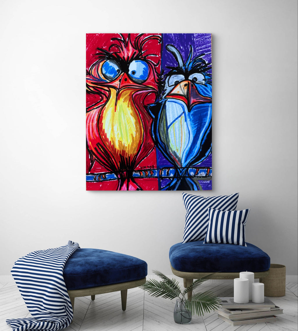 Funny Birds - Art Prints Vichy's Art