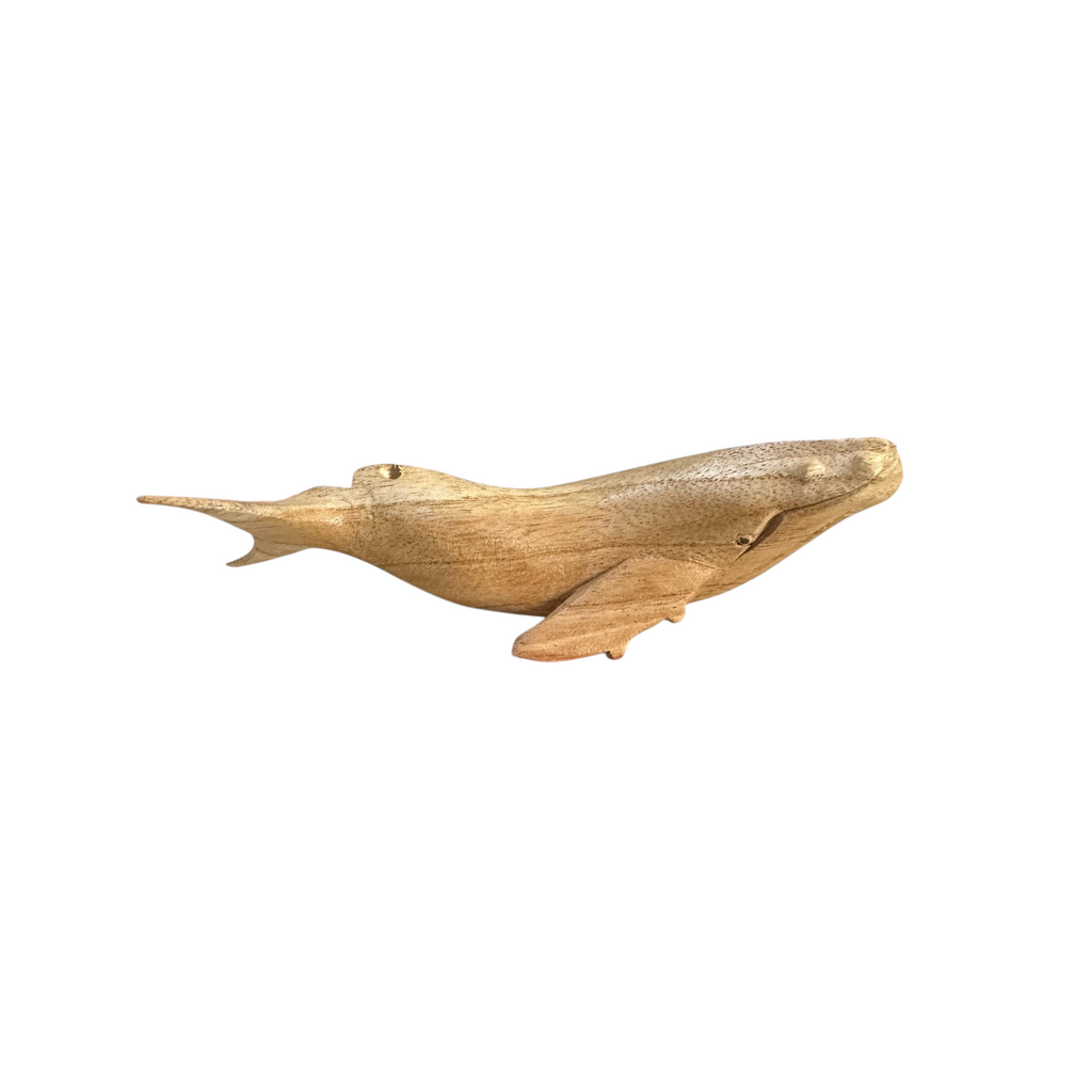 Wooden humpback whale whistle noise maker Music Frog Co