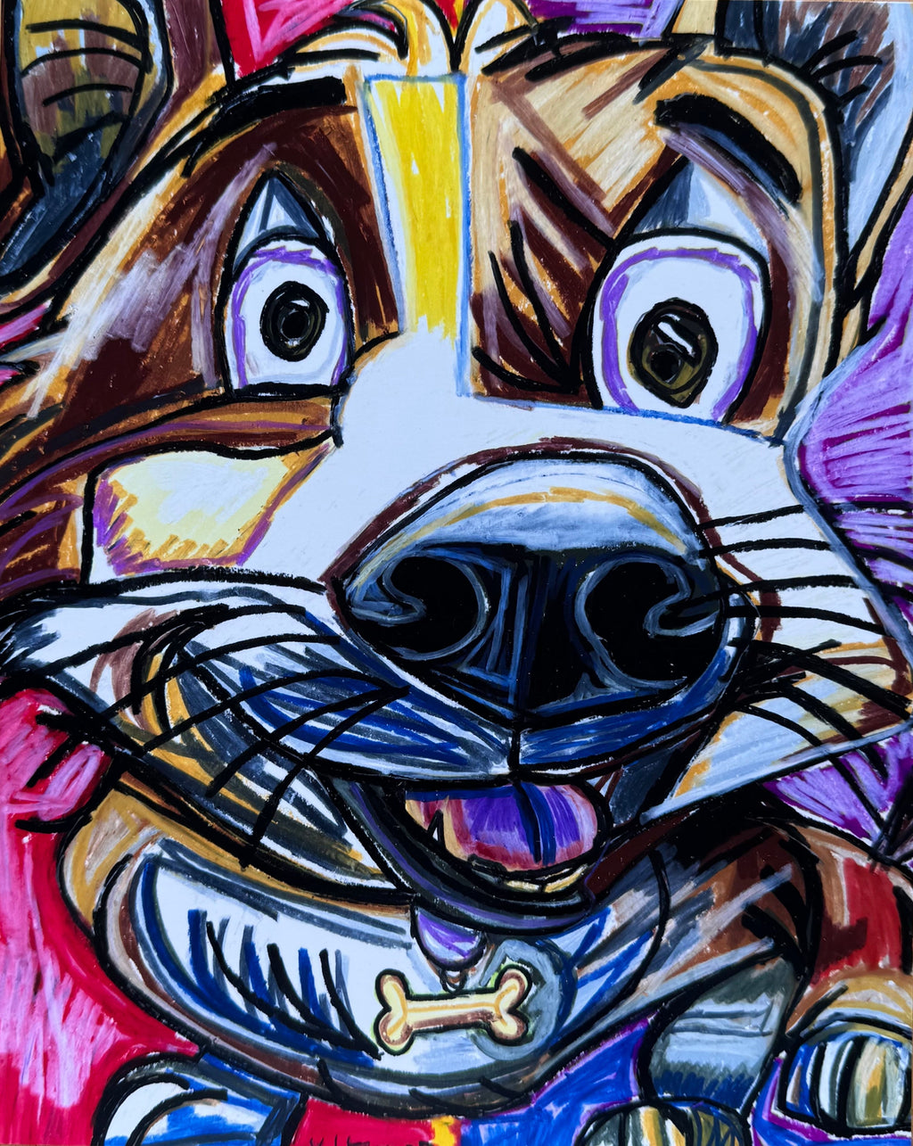 Funny Corgi - Art Prints Vichy's Art
