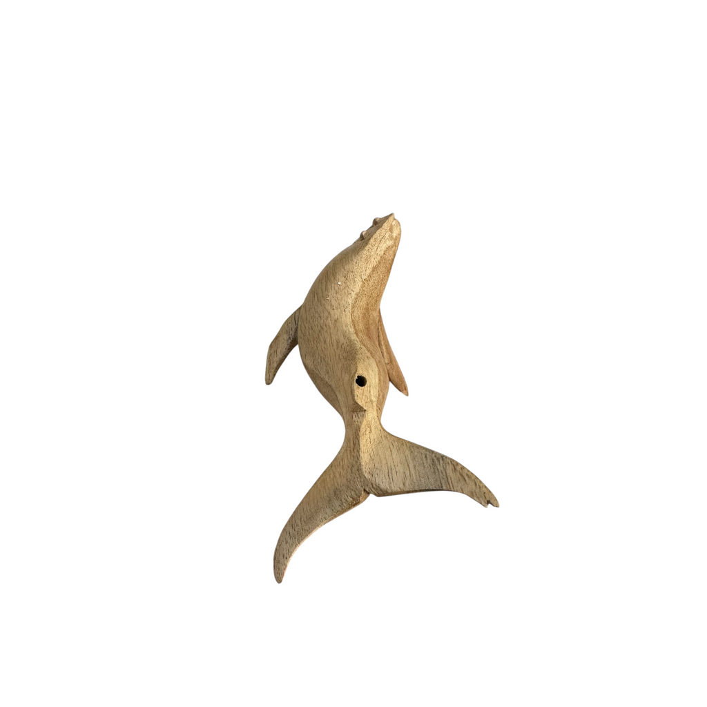 Wooden humpback whale whistle noise maker Music Frog Co