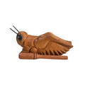 4" Dark Stained Wooden Musical Cricket Percussion Instrument Music Frog Co