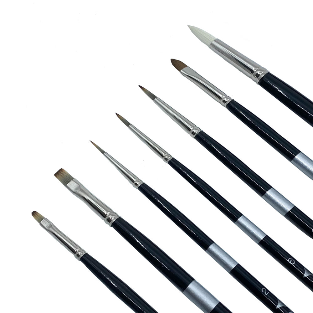 Eric Johnson 7-Piece Trekell Brush Set for Oil Painting Trekell Art Supplies