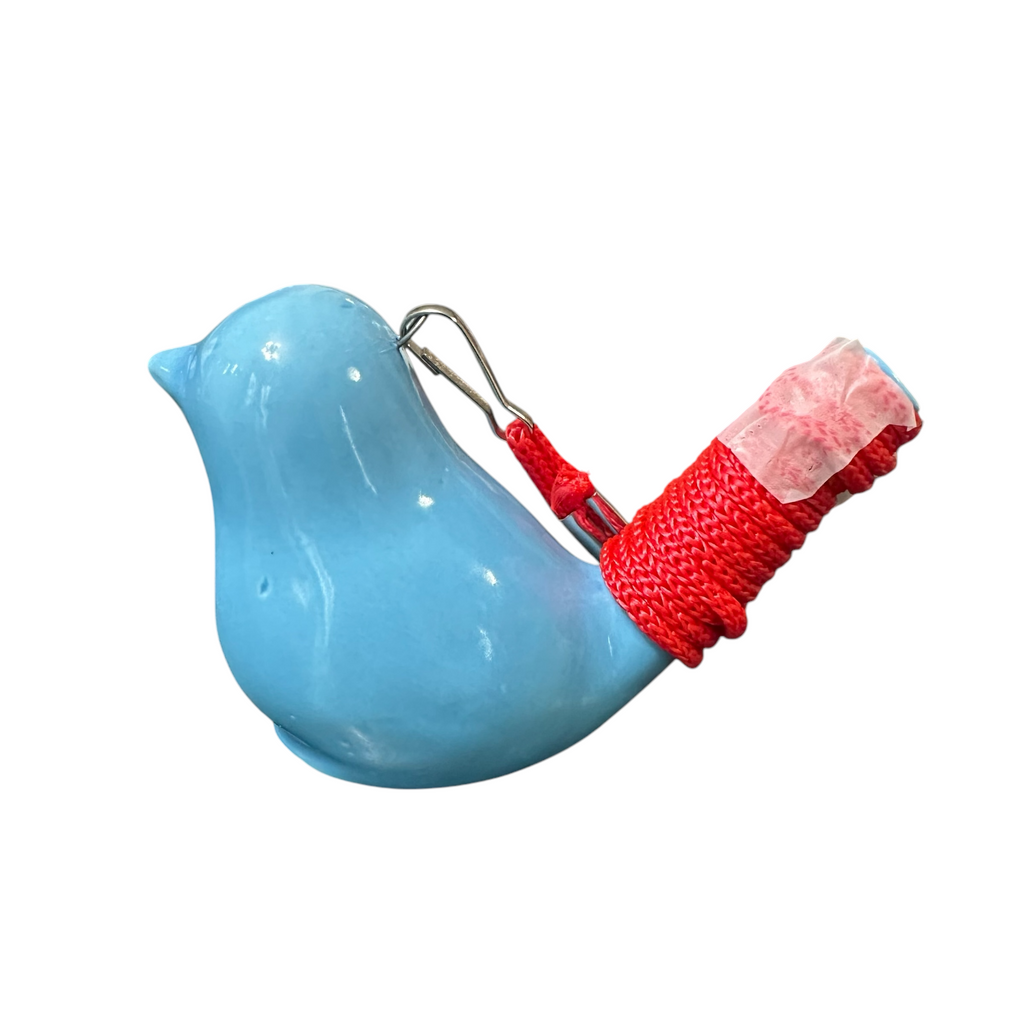 Ceramic Water Whistle Wind Instrument Blue Bird Music Frog Co