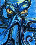 Blue Octopus - Art Prints Vichy's Art