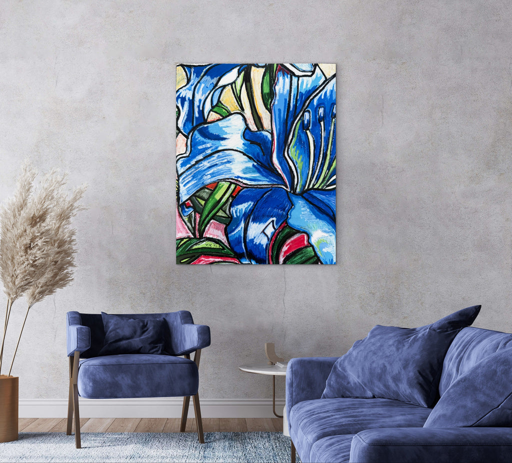 Blue Lily - Art Prints Vichy's Art