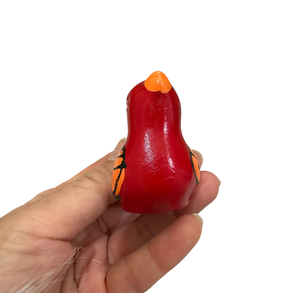 Clay Water Whistle Bird (Red) Music Frog Co