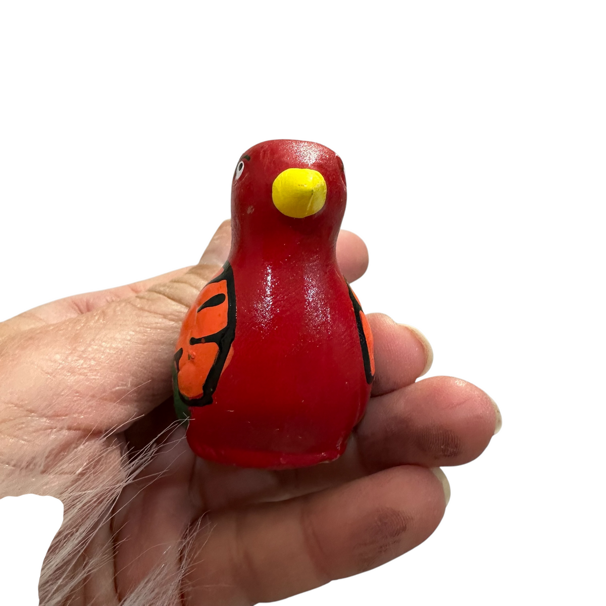 Clay Water Whistle Bird (Red crest) Music Frog Co