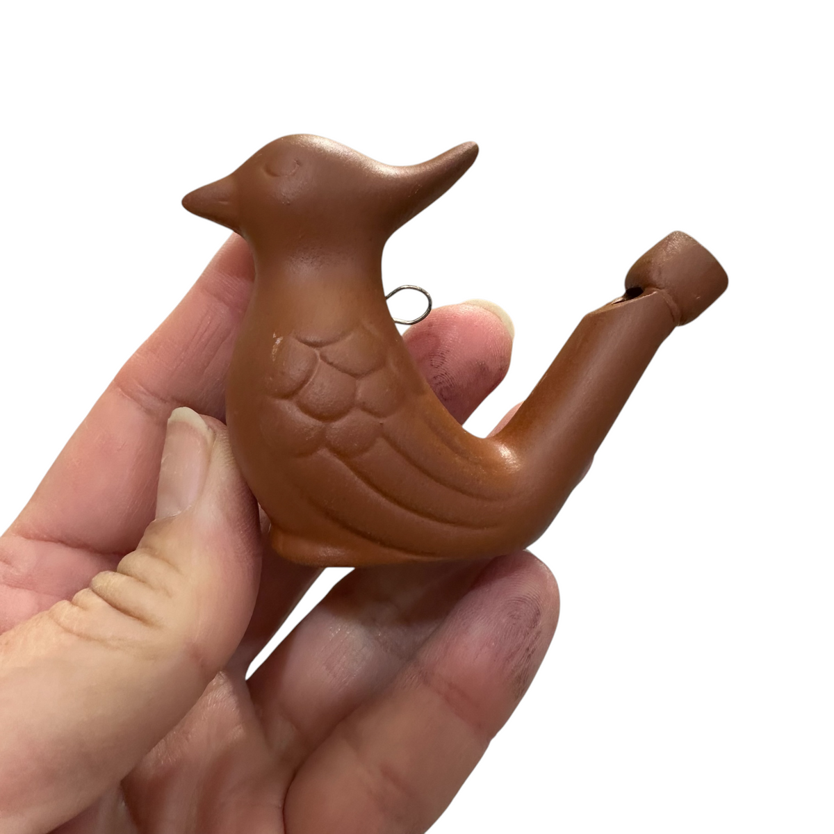 Clay Water Whistle Bird (Crest) Music Frog Co