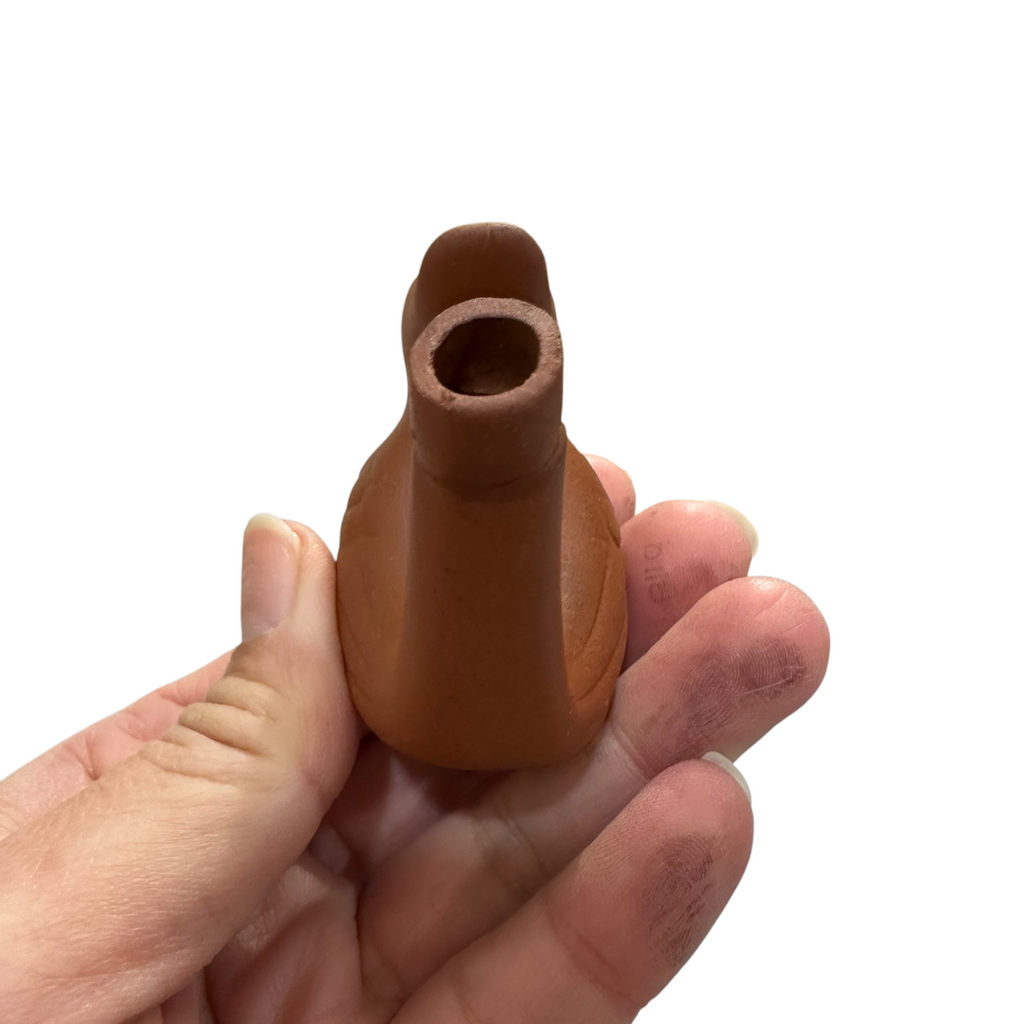 Clay Water Whistle Bird (Crest) Music Frog Co