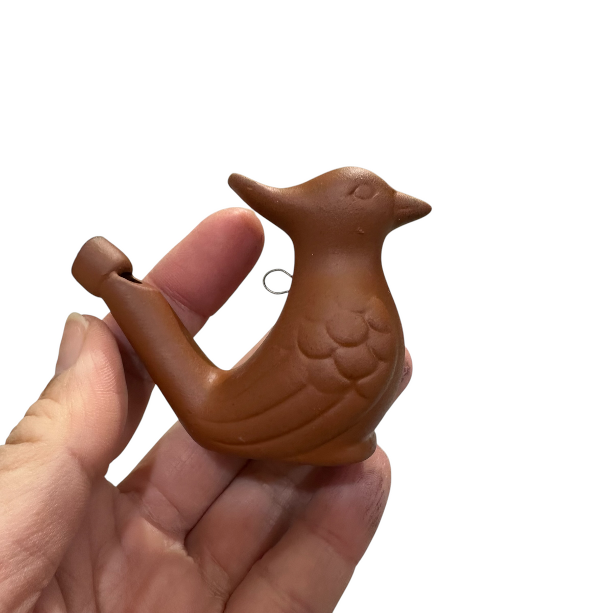 Clay Water Whistle Bird (Crest) Music Frog Co