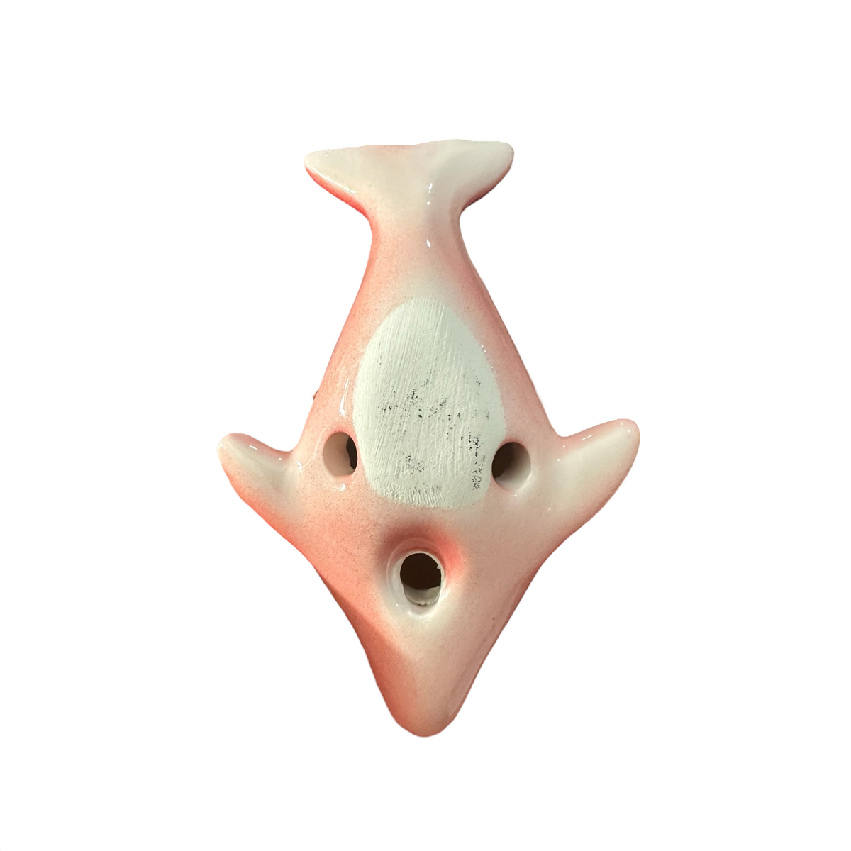 Ceramic Dolphin Ocarina Red Music Frog Co