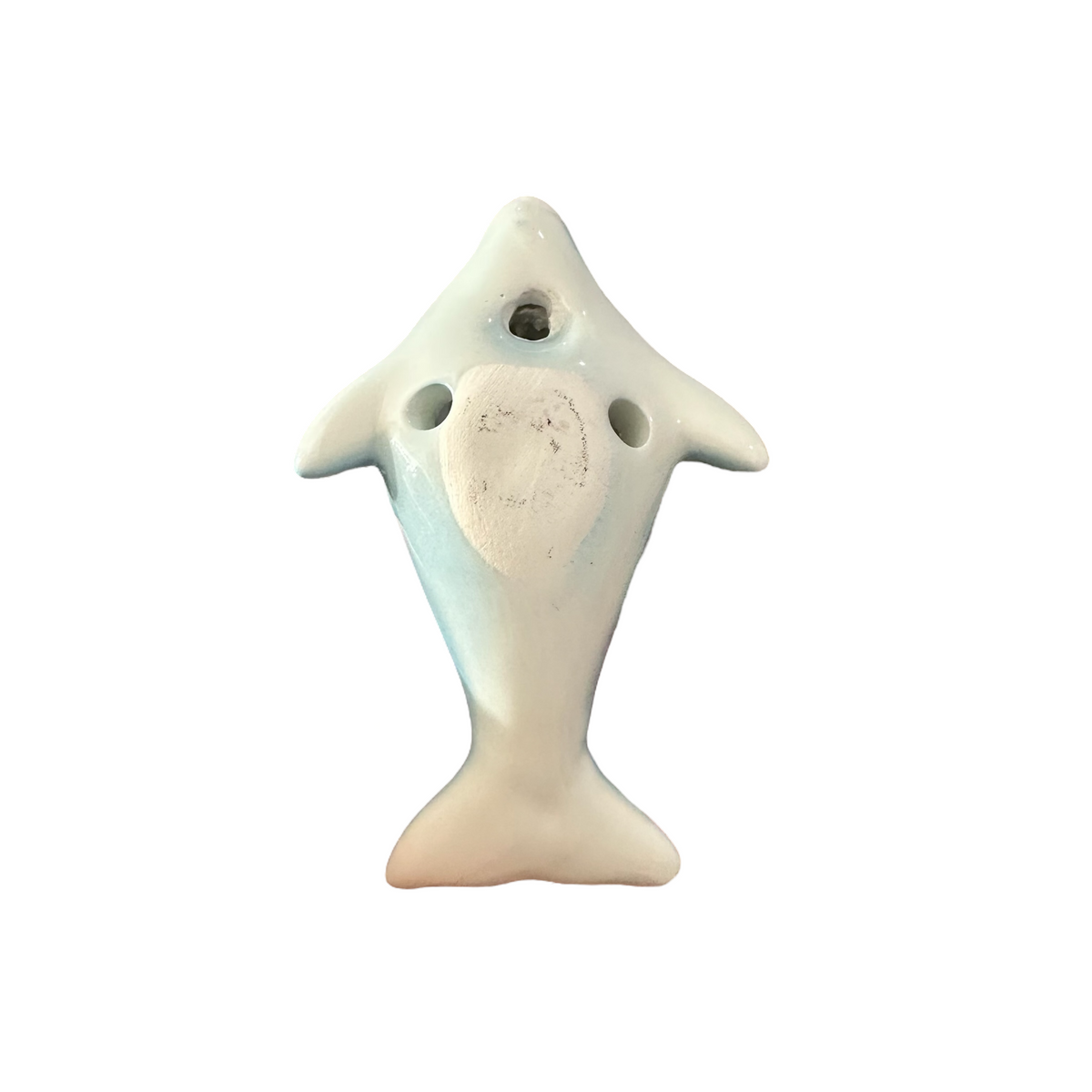 Ceramic Dolphin Ocarina Sky Blue Music Frog Co