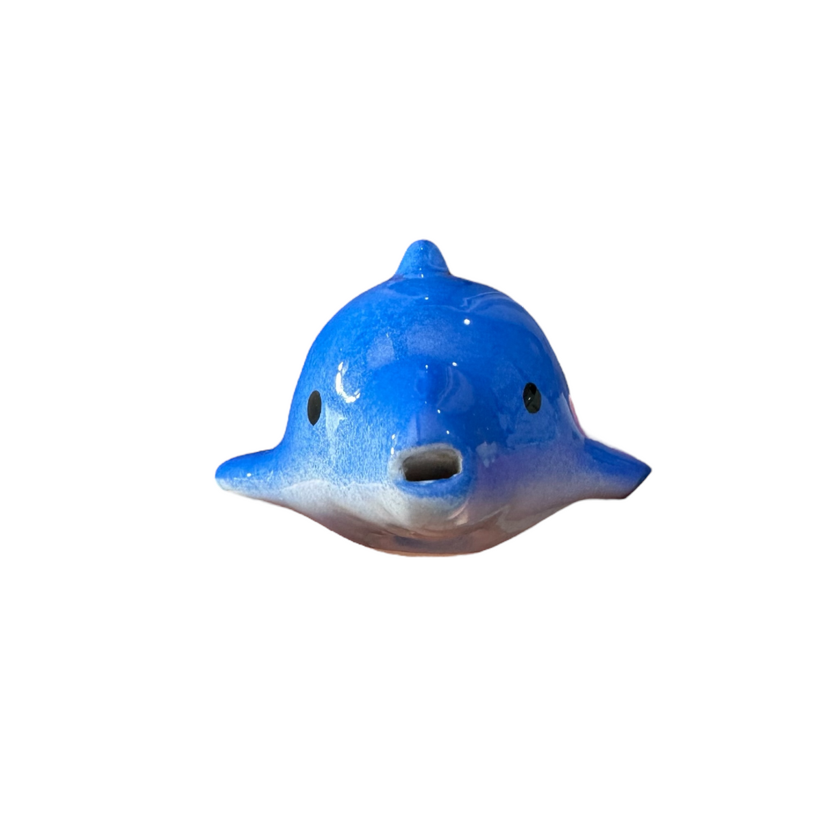 Ceramic Dolphin Ocarina Ocean Blue Music Frog Co