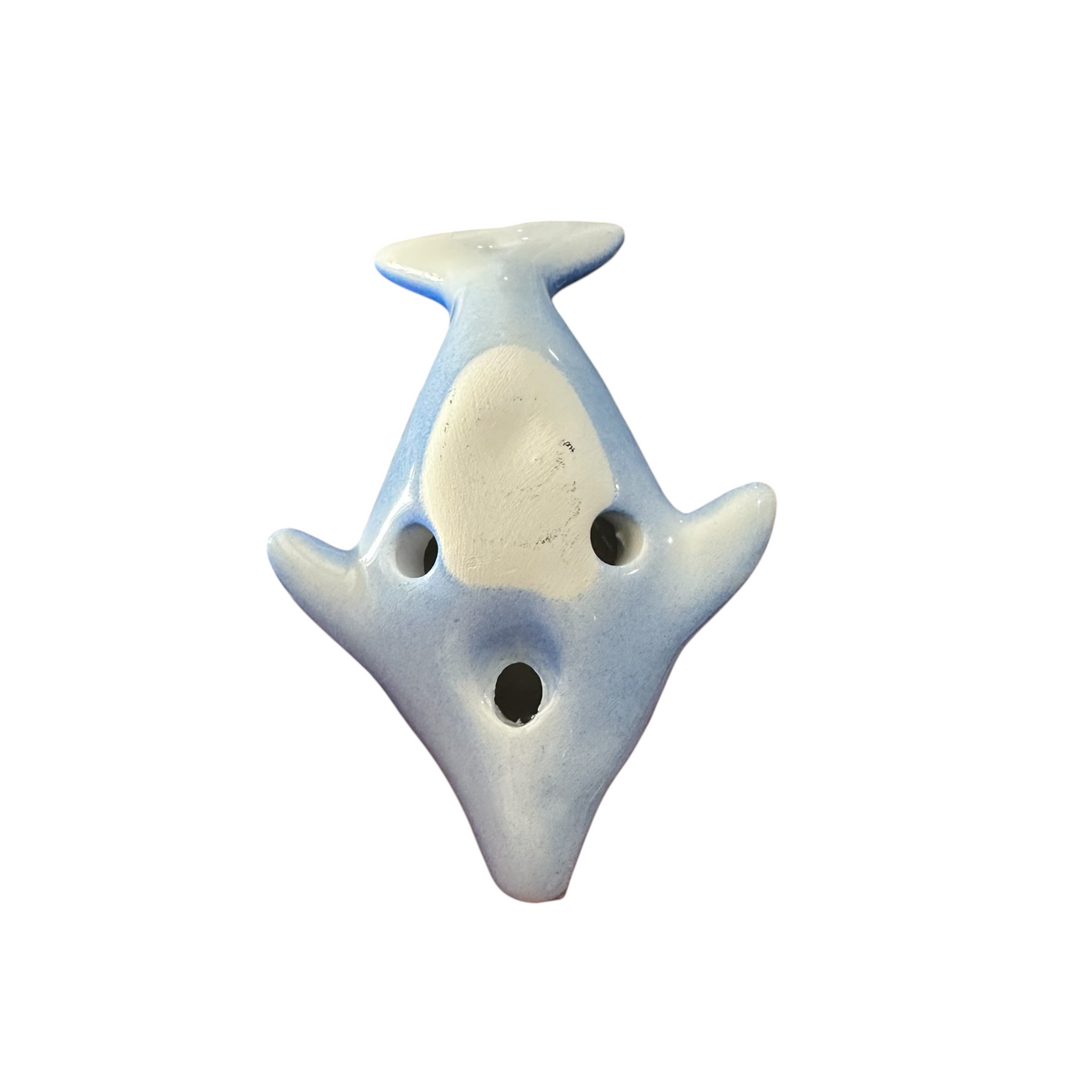 Ceramic Dolphin Ocarina Ocean Blue Music Frog Co