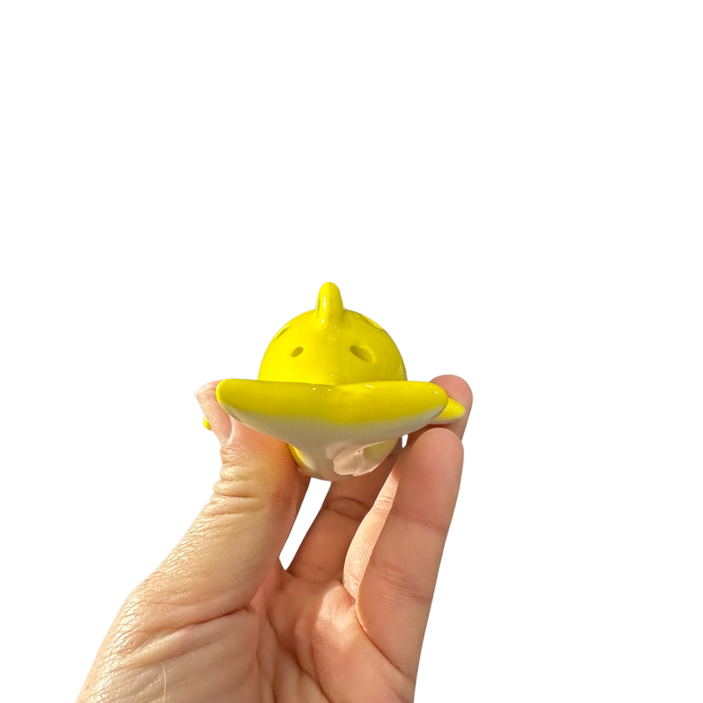 Ceramic Dolphin Ocarina Yellow Music Frog Co