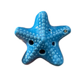 Ceramic Starfish Ocarina Blue Music Frog Co