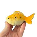 Ceramic Goldfish Ocarina Yellow Music Frog Co