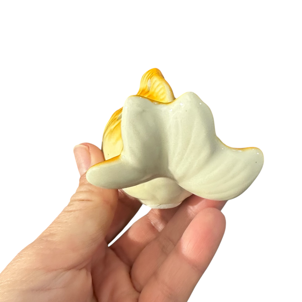 Ceramic Goldfish Ocarina Yellow Music Frog Co