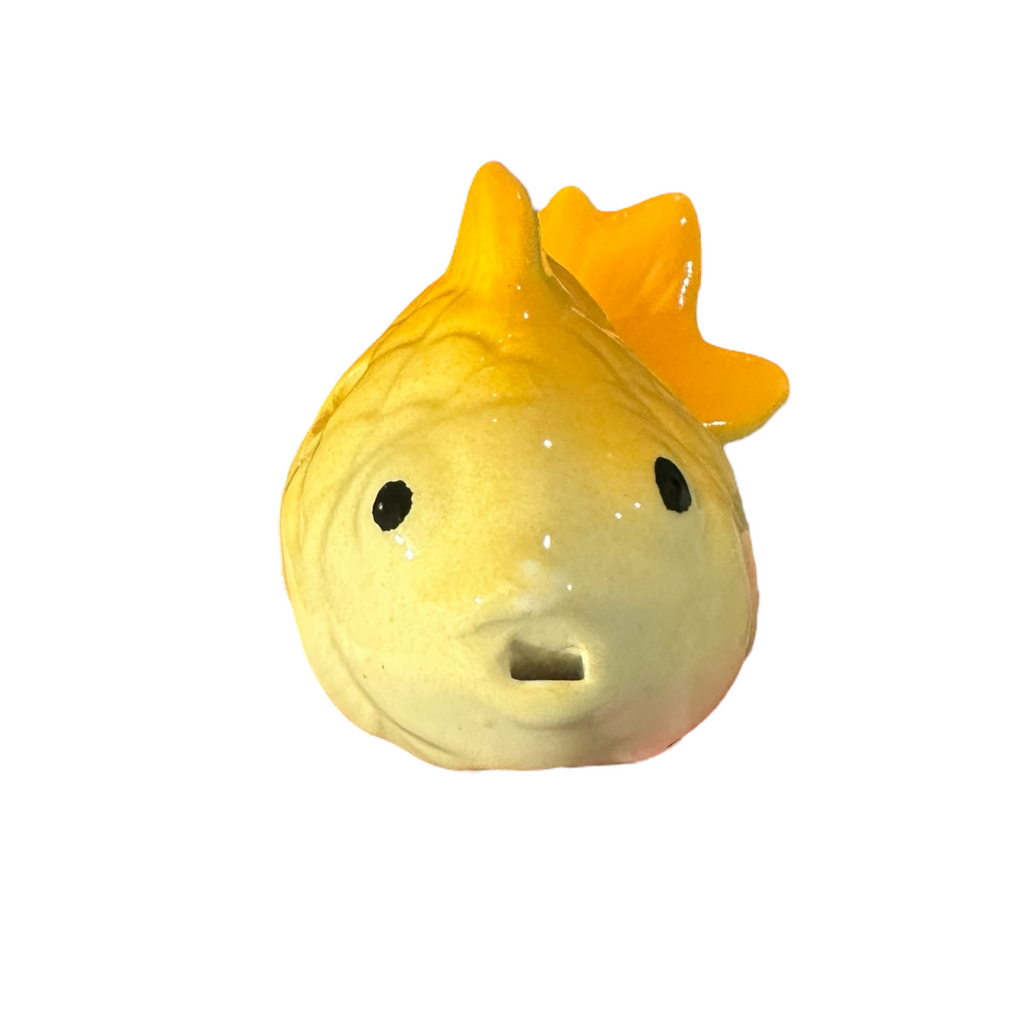 Ceramic Goldfish Ocarina Yellow Music Frog Co