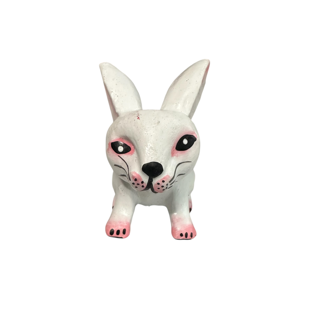 Mini Wooden Bunny Figurine Music Frog Co