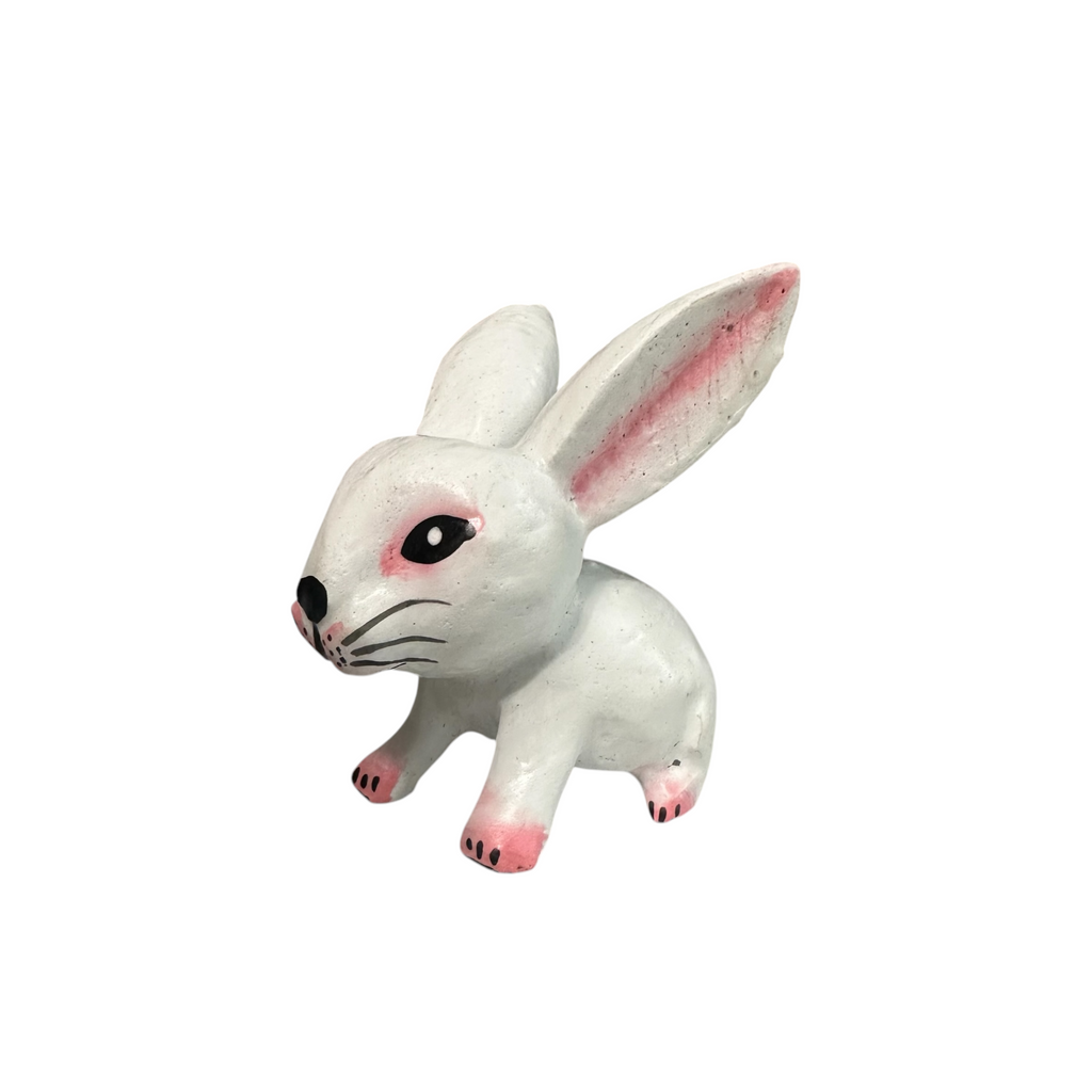 Mini Wooden Bunny Figurine Music Frog Co