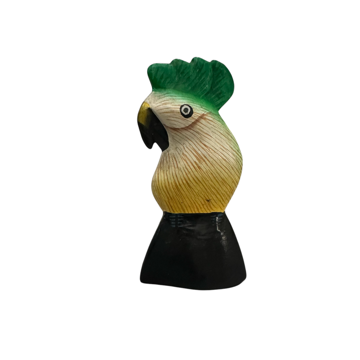 Wooden Parrot Decoration figurine (Green) Music Frog Co
