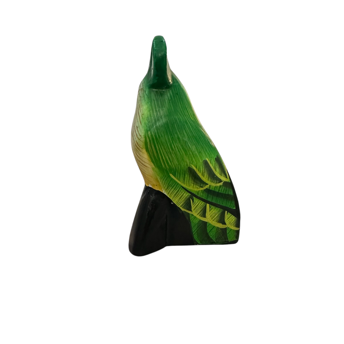 Wooden Parrot Decoration figurine (Green) Music Frog Co