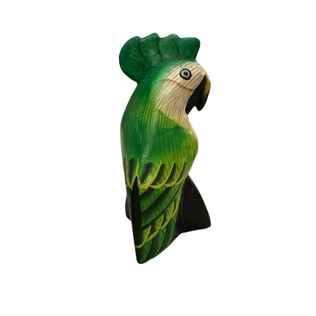 Wooden Parrot Decoration figurine (Green) Music Frog Co