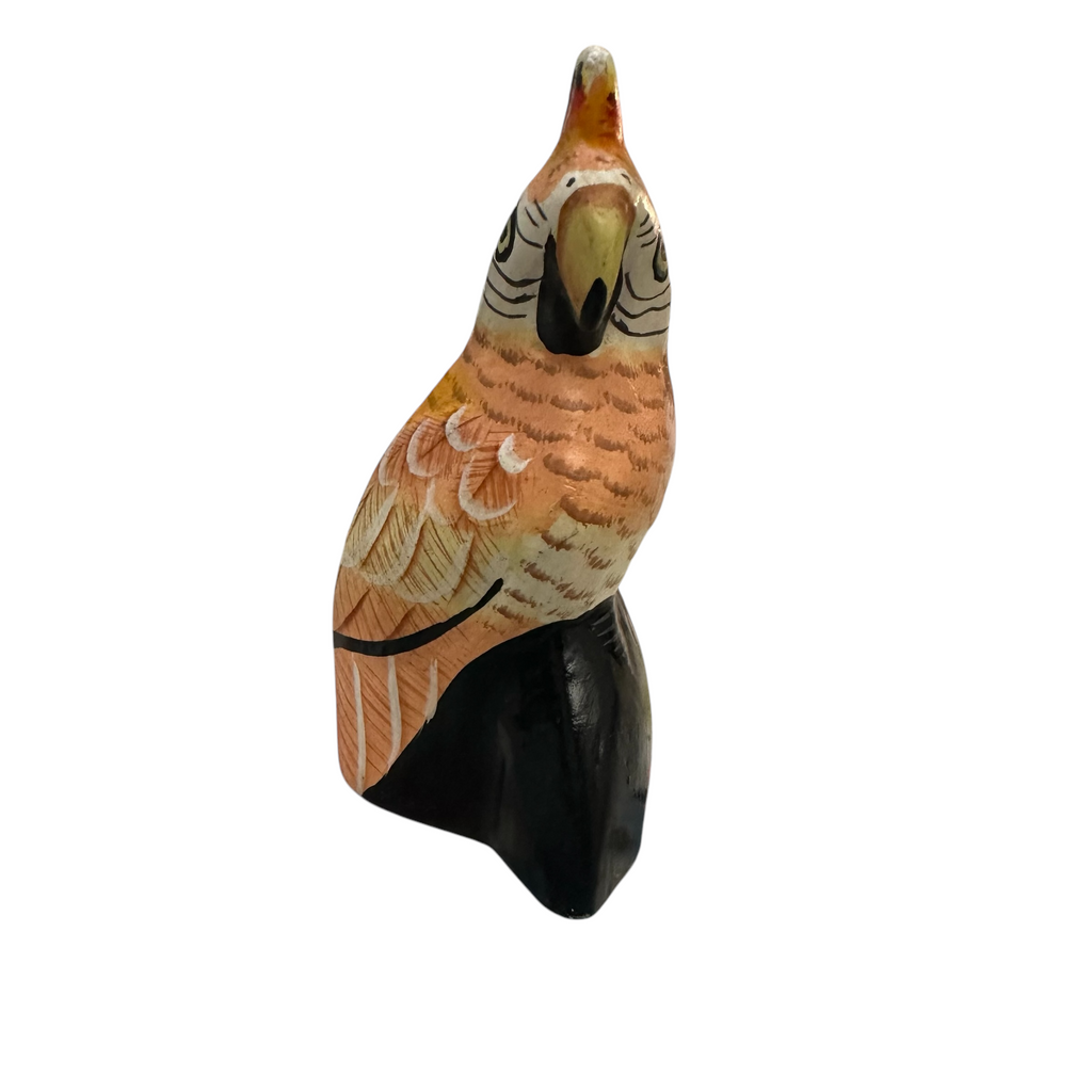 Wooden Parrot Decoration figurine (Orange) Music Frog Co