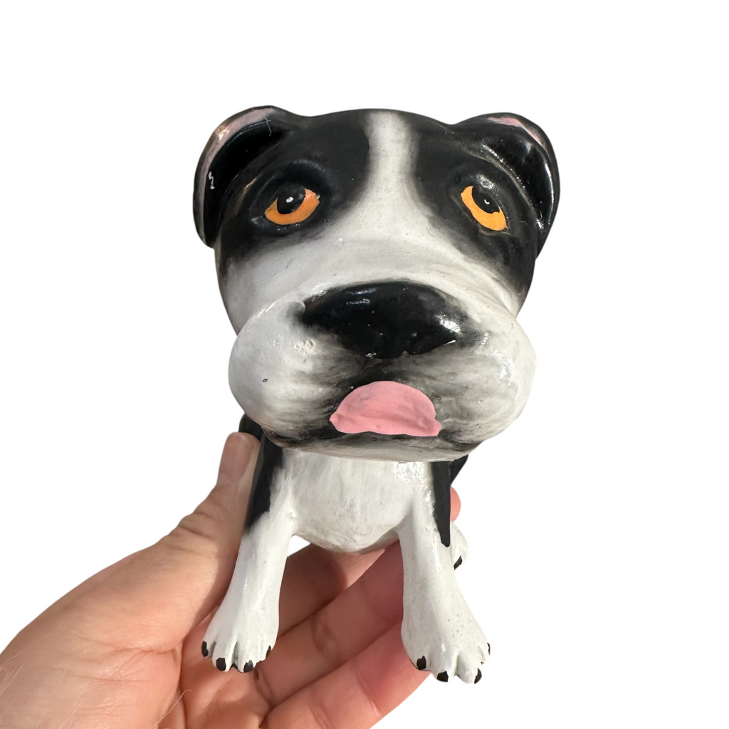 Hand painted Wood Lovely dog lover Decoration Figurine (Terrier) Music Frog Co