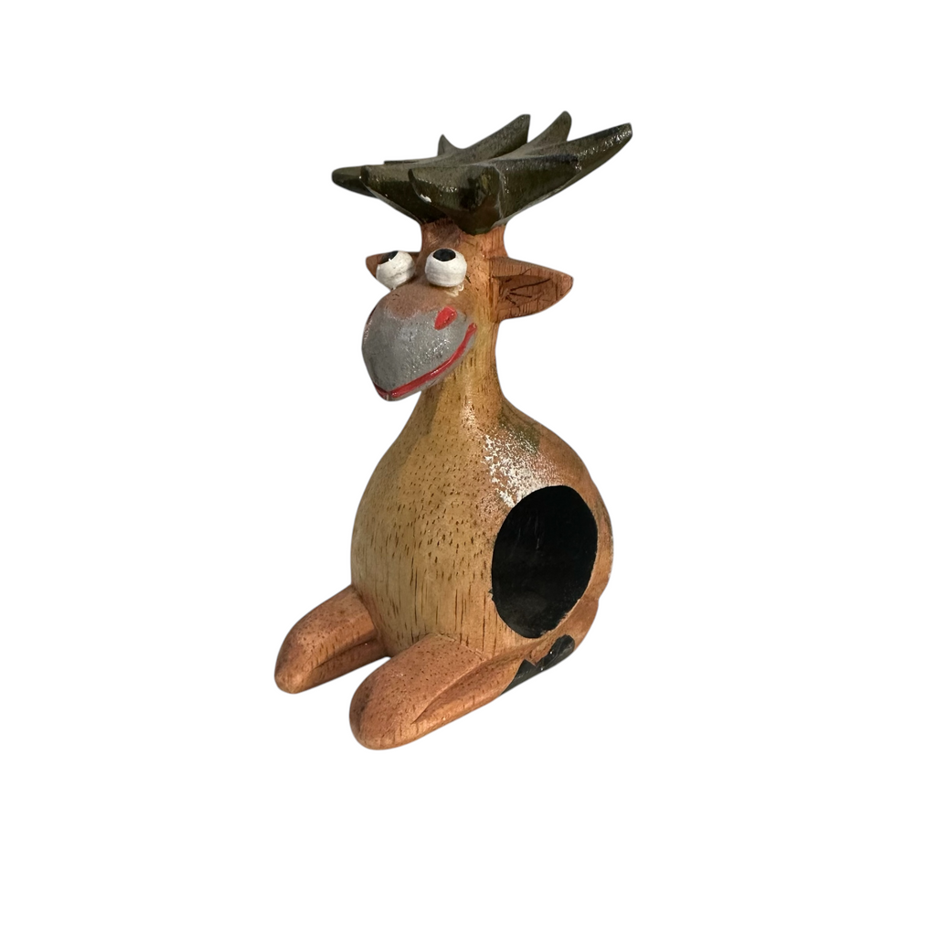 5 Handmade Wooden Moose napkin holders Music Frog Co