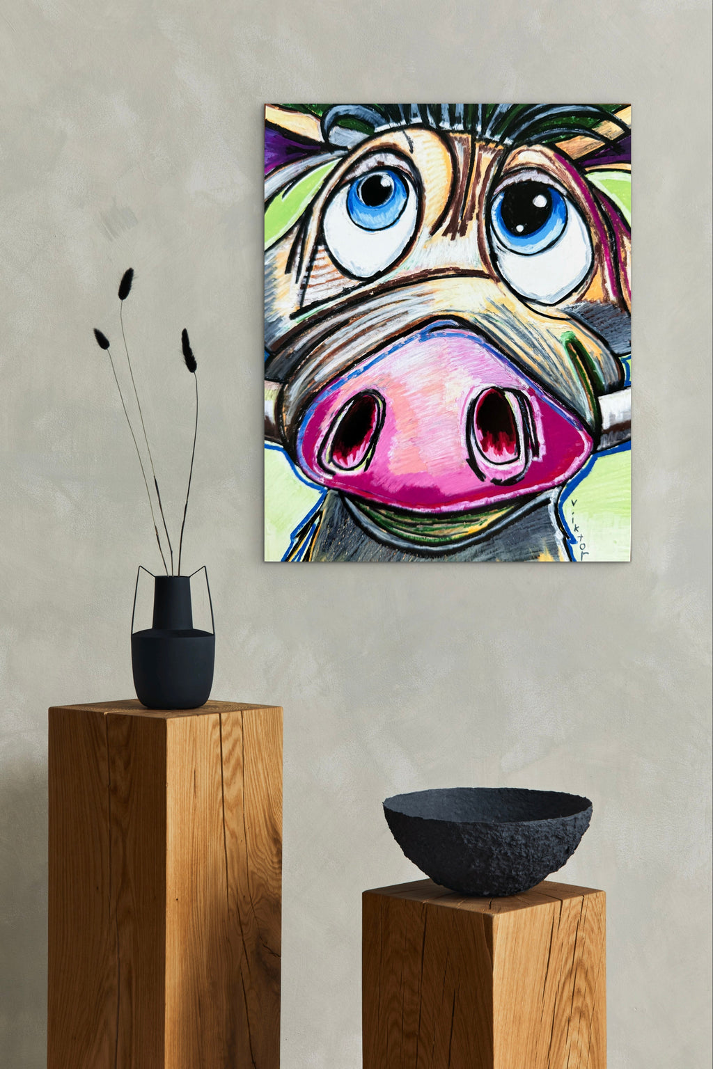 Whimsy Boar - Art Prints Vichy's Art