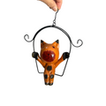 Wooden Cat on a swing (Orange) Music Frog Co