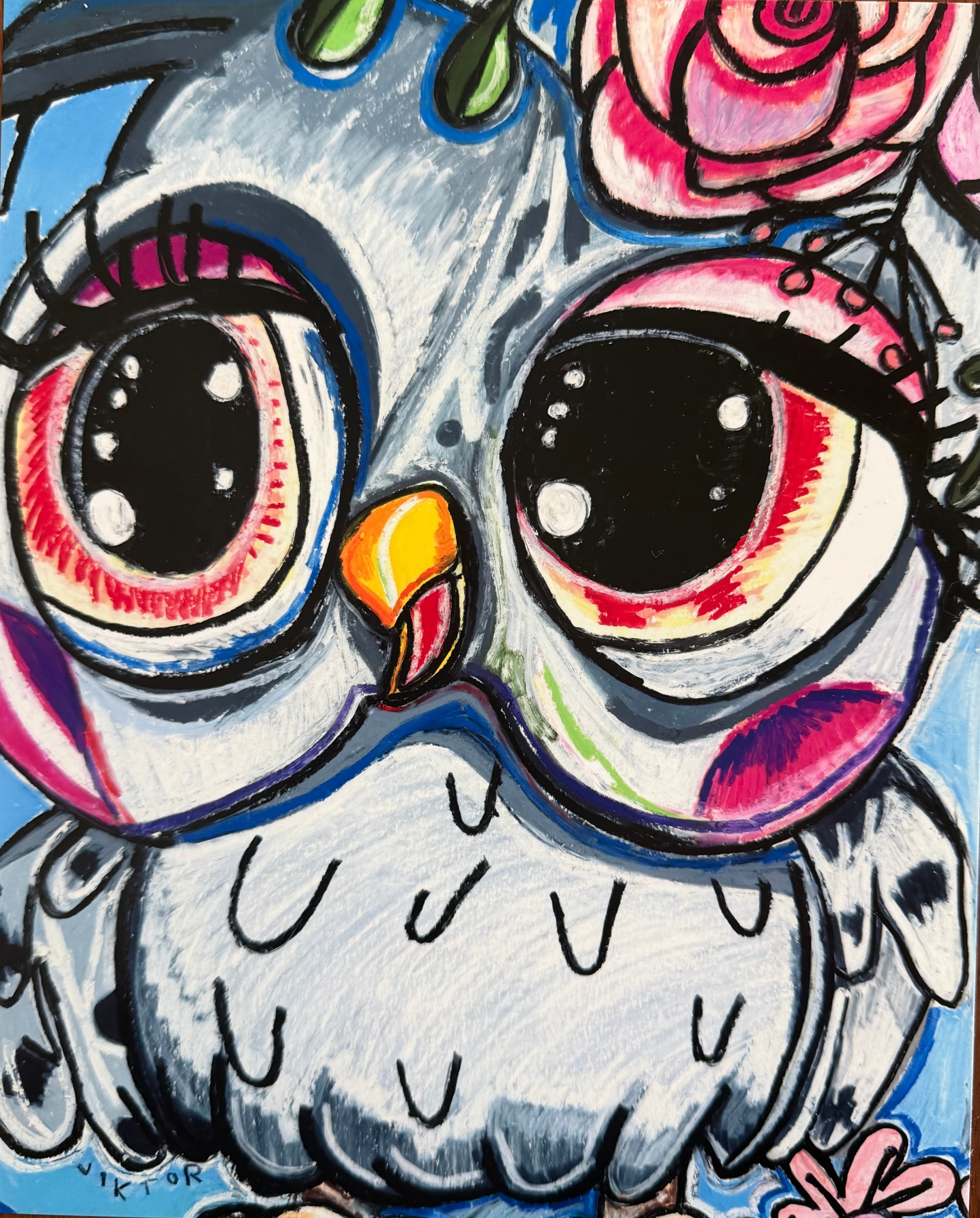 Lady Owl  - Art Prints Vichy's Art
