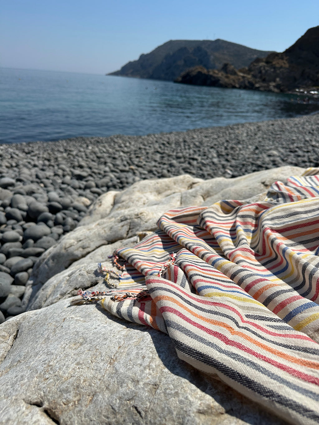 New Rainbow Linen Towel Eastern Woven