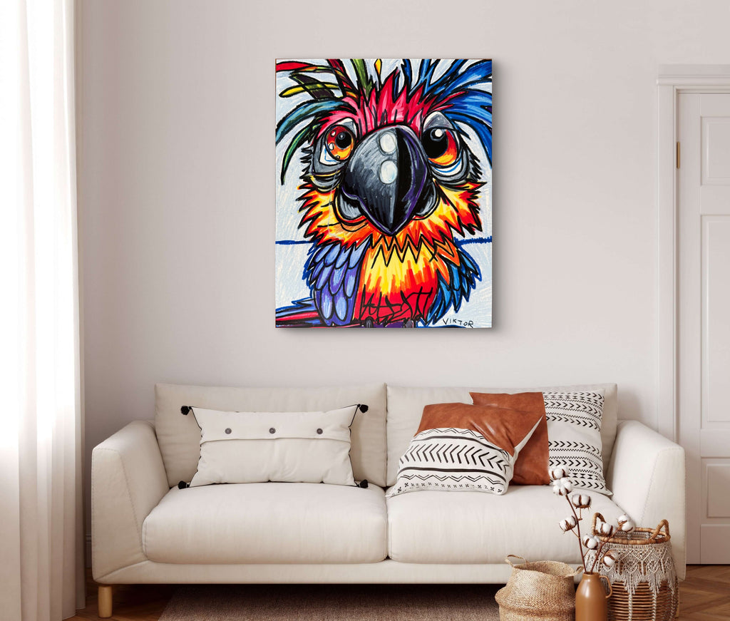 Crazy Parrot - Art Prints Vichy's Art