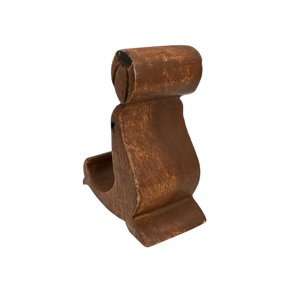 Wooden Seal Phone Holder (Dark Oak) Music Frog Co