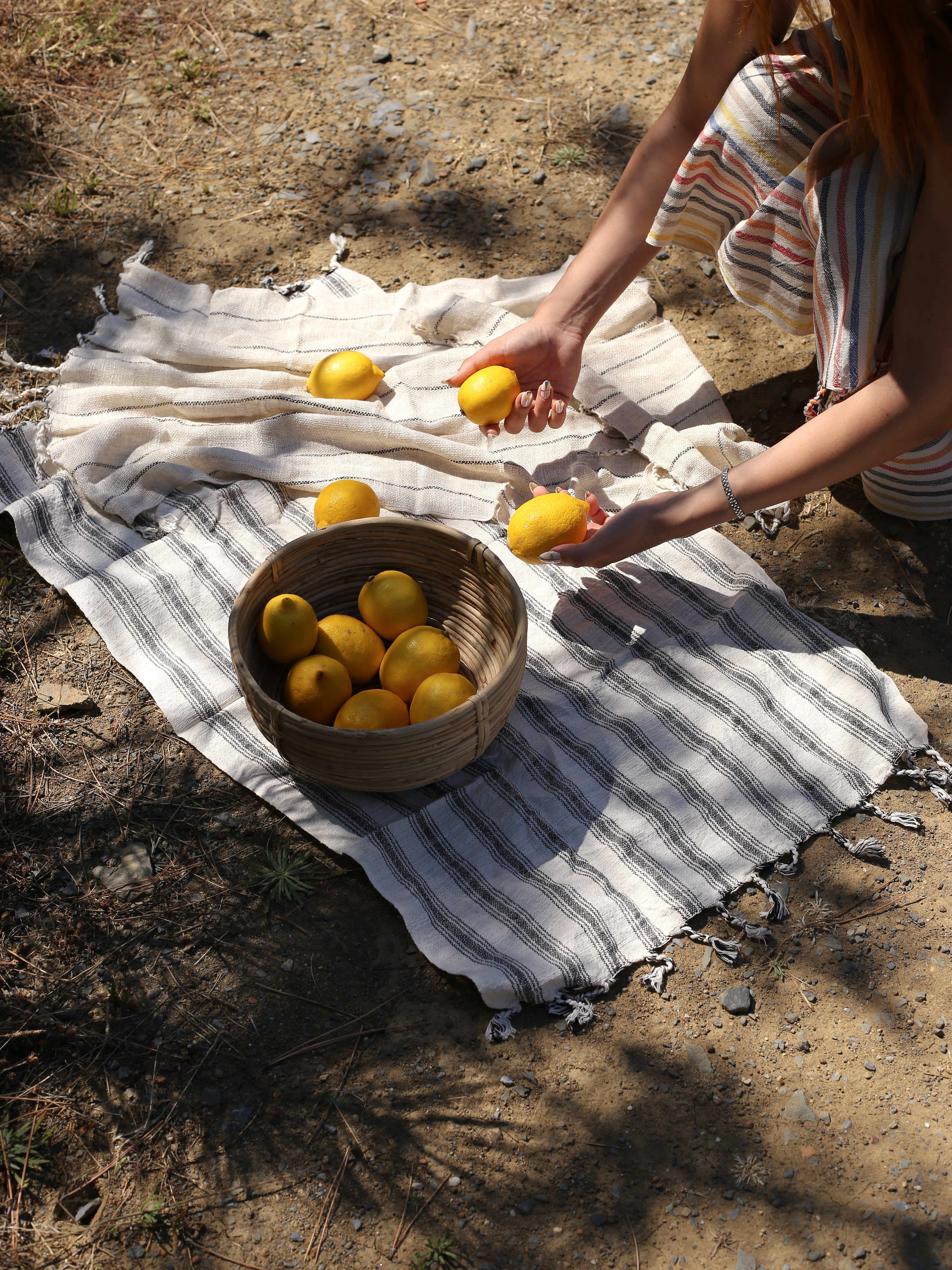 Titus Santuklu Cotton Linen Towel Eastern Woven