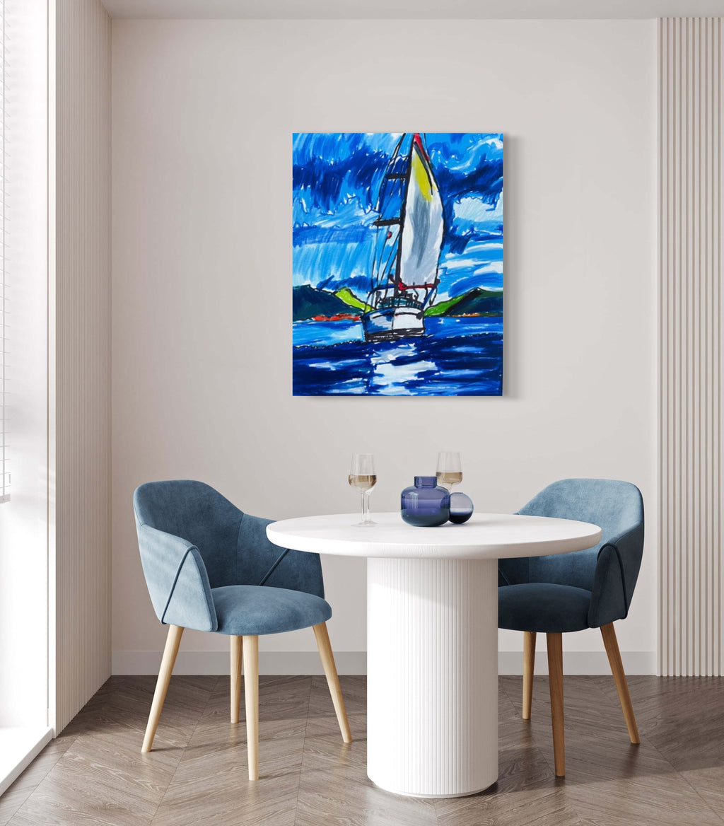 Sailing boat - Art Prints Vichy's Art