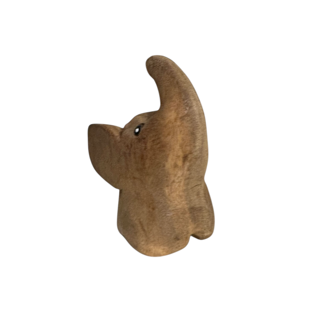 Natural Wood Elephant Butterfly ears Music Frog Co