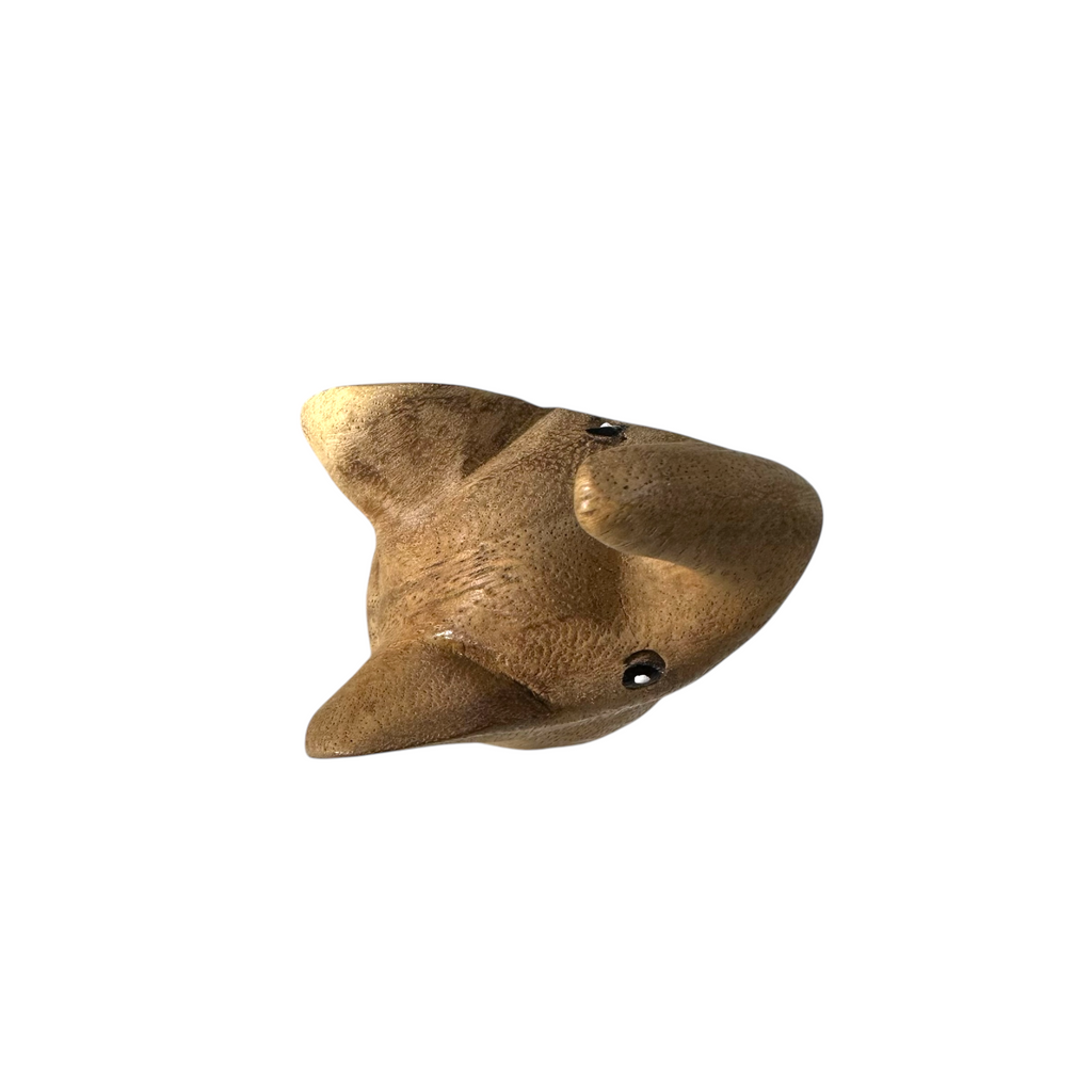 Natural Wood Elephant Butterfly ears Music Frog Co
