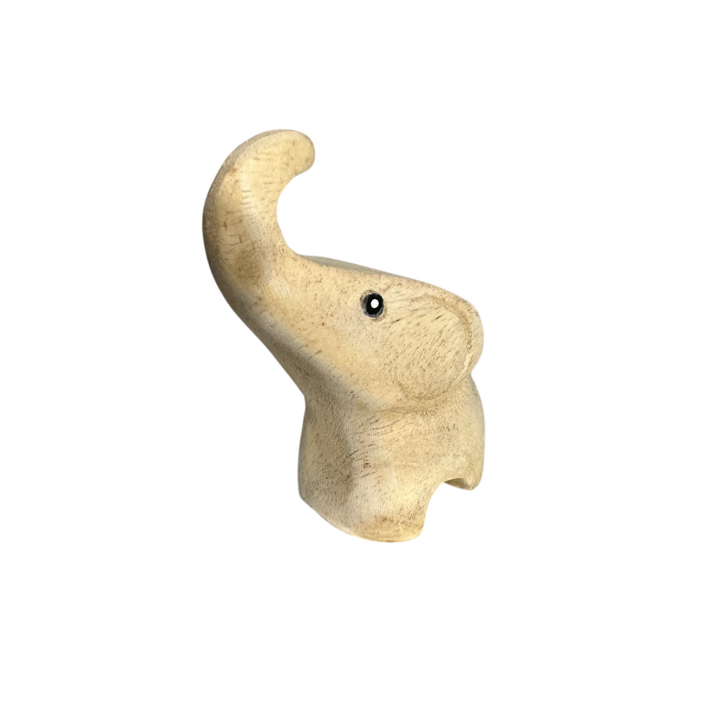Natural Wood Protecting Elephant Music Frog Co