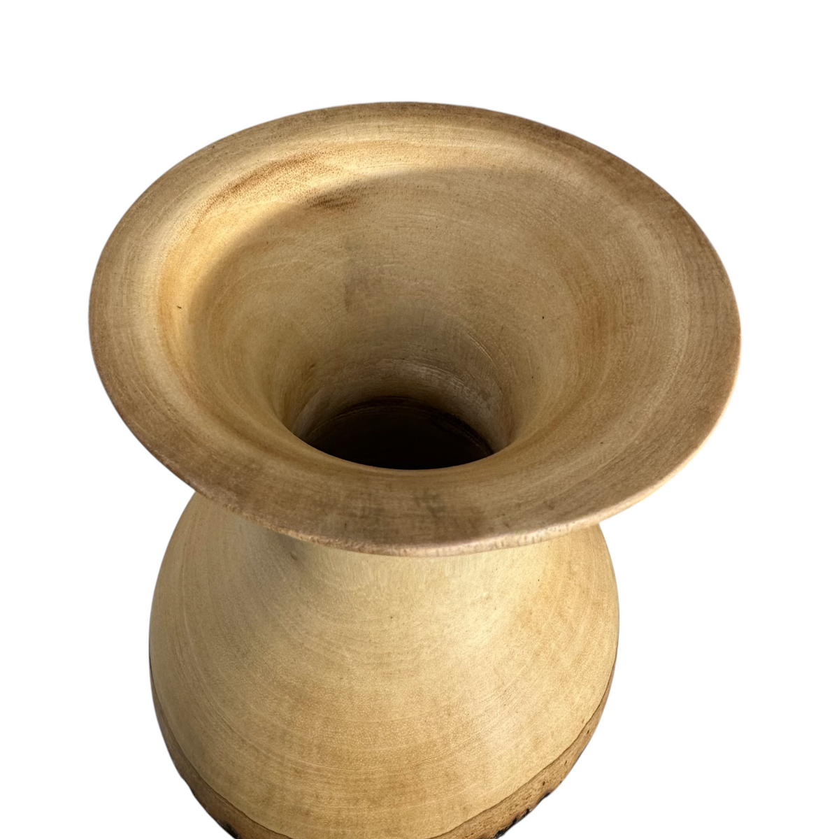 large-natural-wood-bark-texture-handcrafted-mango-wood-vase-decoration Music Frog Co