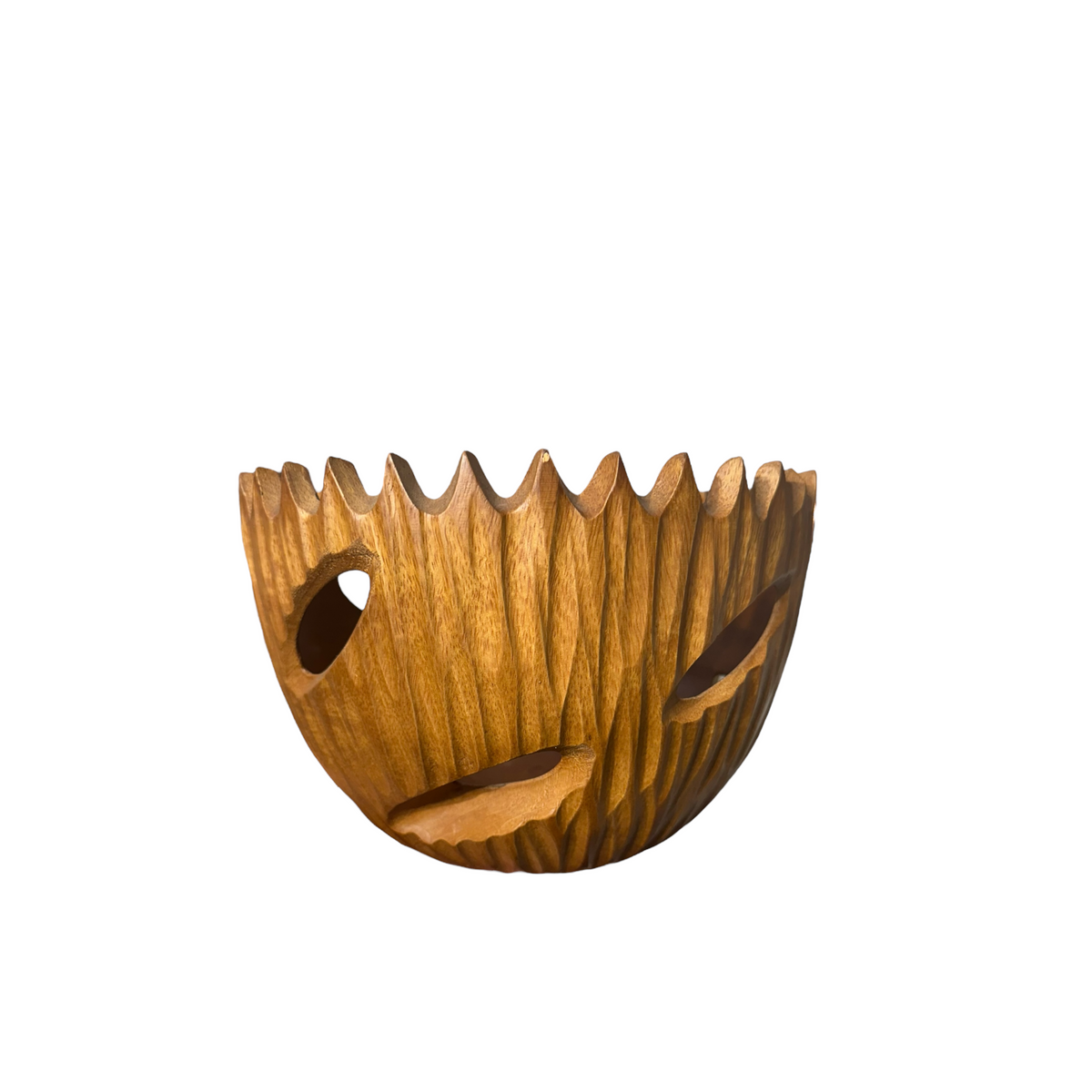 Suncrest Artisan Wooden Bowl Music Frog Co