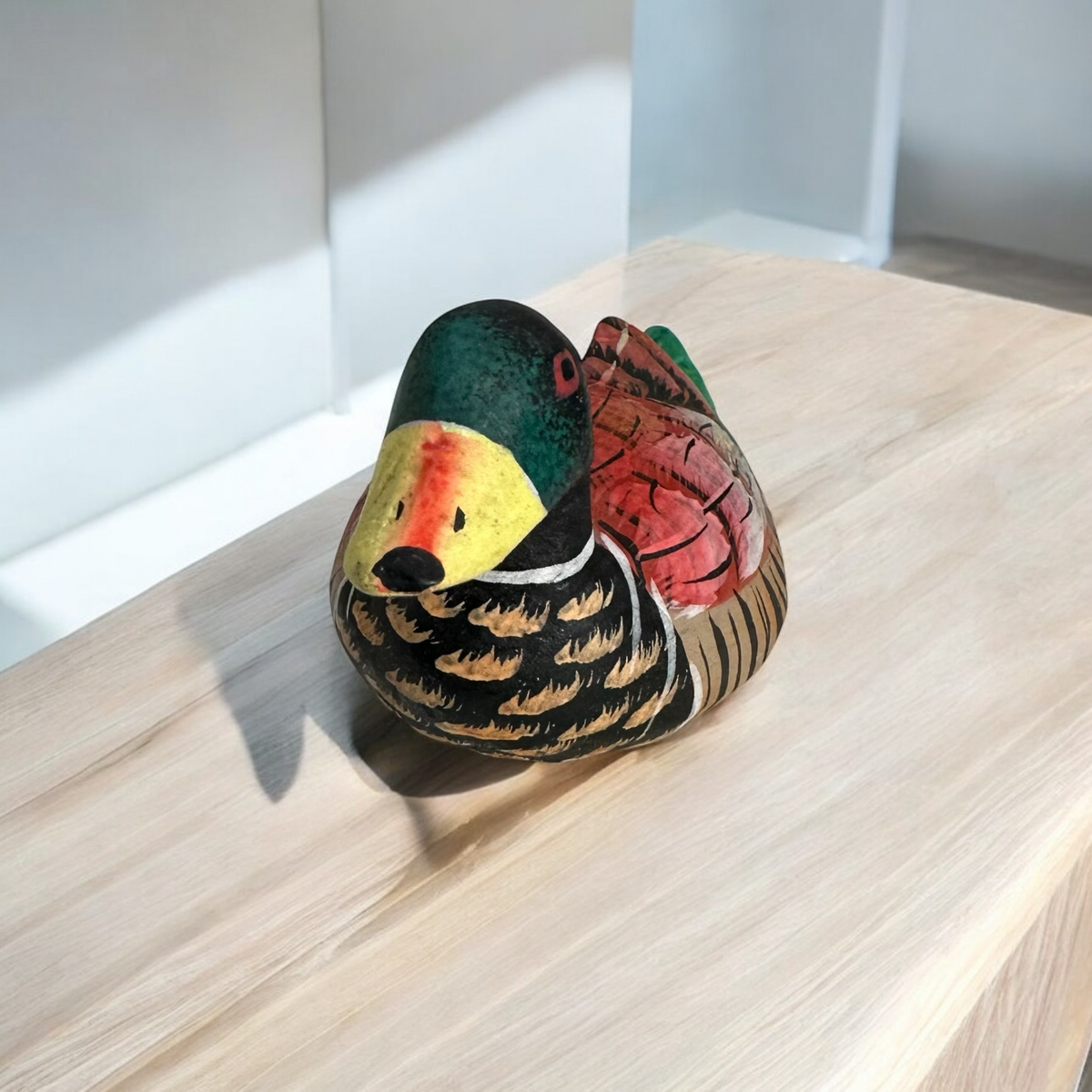 handcrafted-wooden-duck-figurine Music Frog Co