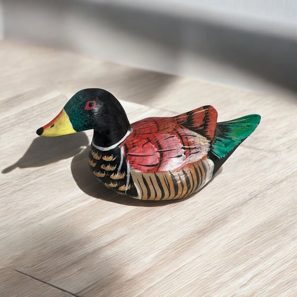 handcrafted-wooden-duck-figurine Music Frog Co