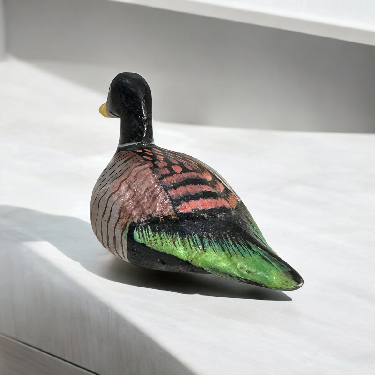 Rustic Mallard Duck Carving Music Frog Co