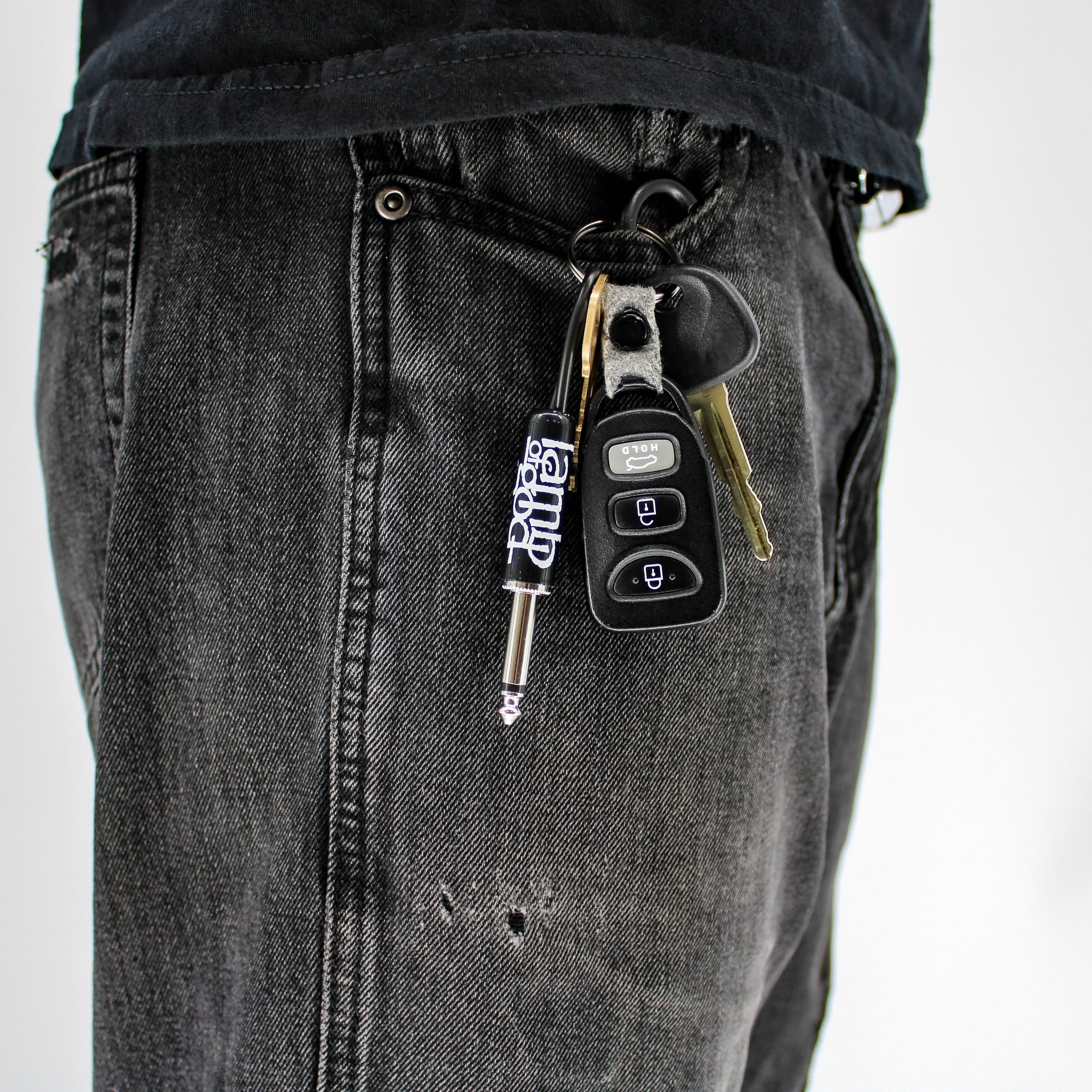 Lamb of God Logo Guitar Plug Keychain Pluginz Keychains