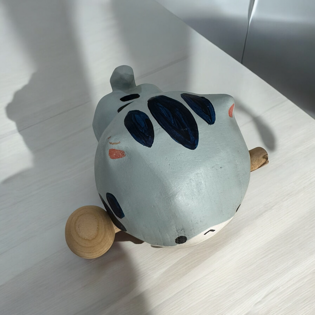 Handcrafted Cute Cat Wooden Percussion Instrument Music Frog Co